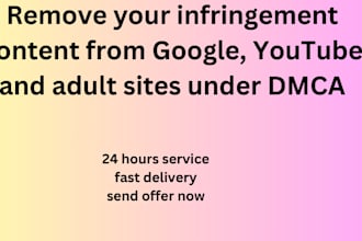 remove infringement and illegall content from google under dmca