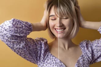 do product or person photo retouching and background removal