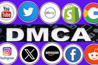 takedown infringing illegal content from tiktok,ig,fb,yt,reddit,google, by dmca