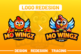 redesign your logo or recreate it into a high quality vector