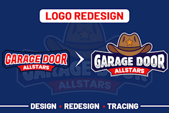 redesign your logo or recreate it into a high quality vector file