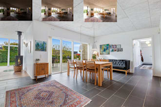 real estate photo editing single, hdr and flambient