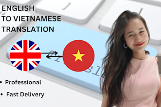 do vietnamese translation, english to vietnamese in 24h