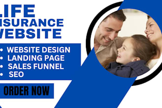 life insurance website sales funnel insurance landing page