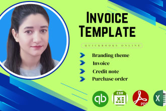 design custom invoice templates on quickbooks online