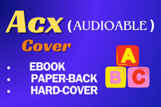 convert kindle and paperback cover to acx cover for audiobooks
