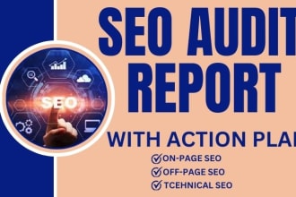 provide expert SEO audit report, competitor analysis and action plan to rank