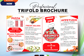 design professional and modern print menu food menu price list