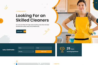build a professional house cleaning services website