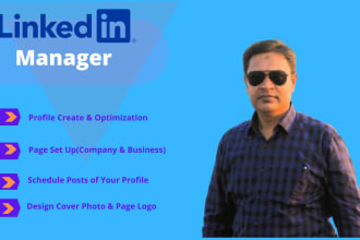 be your linkedin manager  or social marketing manager