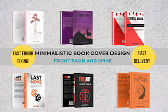 design simple and minimalist style book cover
