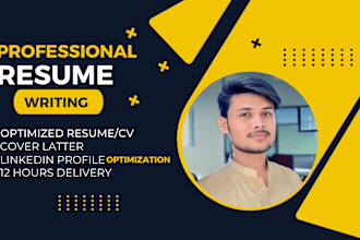 write,edit and upgrade your executive resume ,CV, cover letter and linkedin