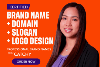 create business name, brand name, slogan and logo