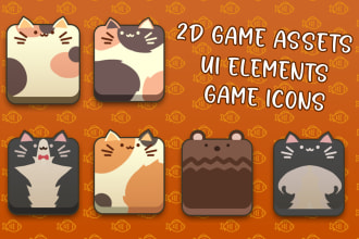 draw icons, items and UI assets for your games