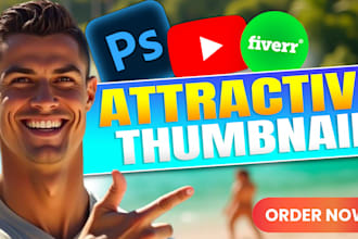 design catchy youtube thumbnail