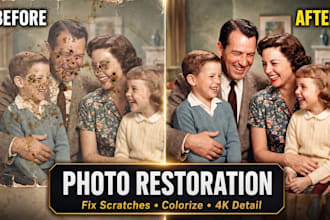 do professional photo restoration and image enhancement