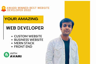 do  full stack website development, business website as full stack developer