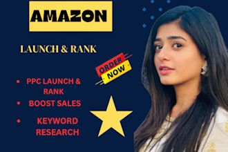launch and rank amazon product  on  1st page