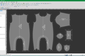 make a digital sewing pattern making of your choice