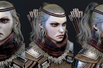 sculpt 3d model, character modeling and character design for 3d printing