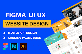 design stunning website uiux design or figma landing page design