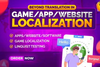 translate and localize your game, mobile app or website