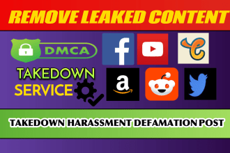 send dmca takedown notice to remove leaked, onlyfans, instagram, fb, reddit,etsy