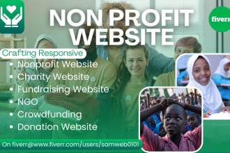 nonprofit website non profit website, fundraising website, ngo, donation website