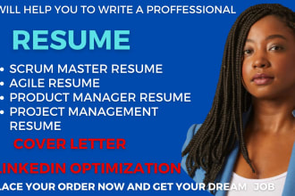 write scrum master resume, scrum master and agile resume