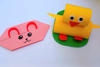 make kids paper art and craft videos