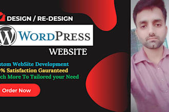 develop a wordpress website with responsive web design