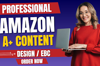 do amazon a plus content, amazon ebc design and amazon listing images
