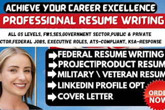 provide standout professional resume writing executive resume federal resume