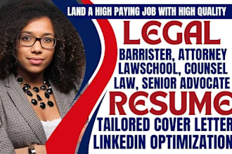 write a professional legal resume for a lawyer, attorney, paralegal