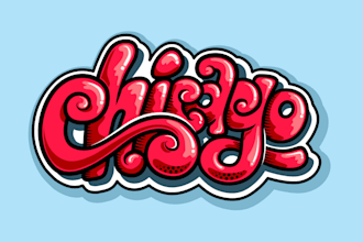 make cool title, lettering, name in graffiti art style