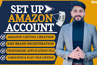 set up amazon seller account, upload product listing on amazon seller central