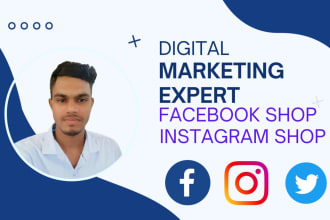 assist you to setup facebook and instagram shop,bm,page,ad acc,pixel,doma