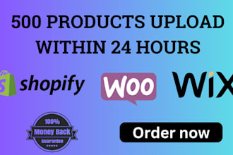 upload products or add product to your shopify woocommerce store