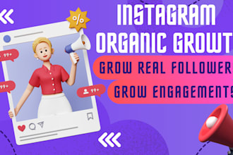 do instagram management for organic growth and engagements