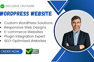 create responsive wordpress ecommerce websit or blog website