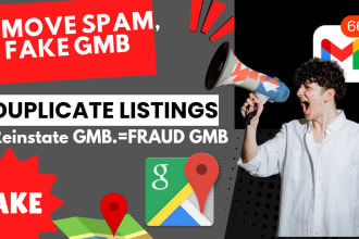 remove spam, fake, duplicate gmb listings and reinstate google business profile
