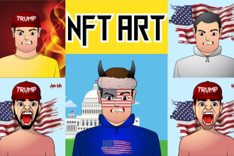 design nft art and generate 10k collection with metadata