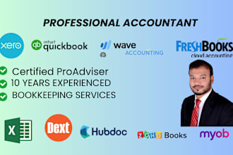 do accounting bookkeeping quickbooks xero wave cleanup bank reconciliation