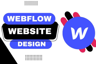 design and develop webflow website using webflow redesign