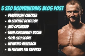 write bodybuilding blog posts and articles for your website