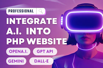 integrate ai in PHP laravel website, openai gemini API