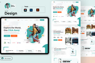 do figma ui ux website design, figma landing page and dashboard design