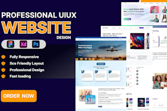 create an appealing figma website ui ux design, landing page ui design