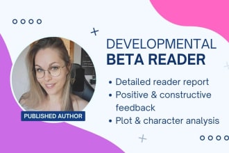 provide developmental editing, inline notes, and story critique
