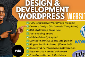 create professional wordpress website or blog site